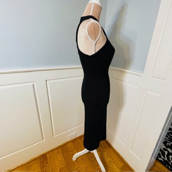 Mara Hoffman Bodycon Sexy Black Ponte Halter Style Dress XS/S - Picture 6 of 10